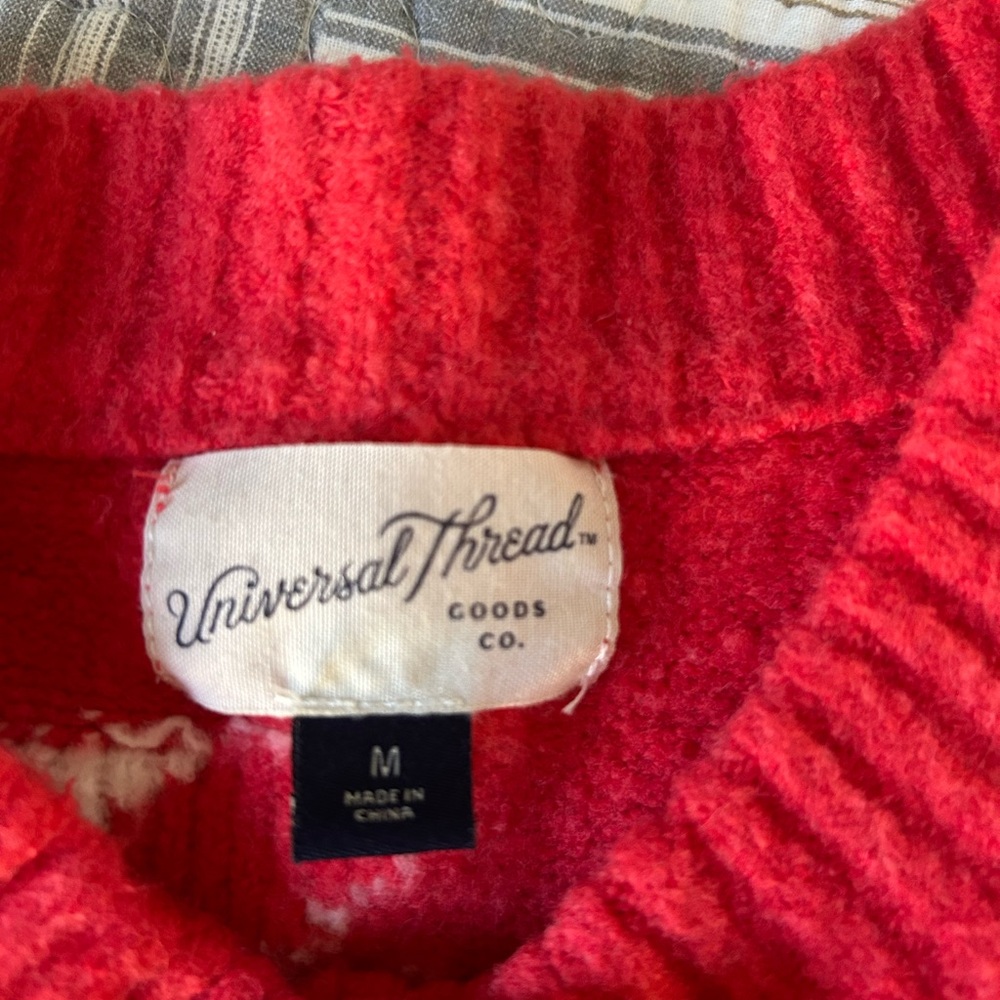 Universal Thread Red Floral Button-Up Cardigan - image 3